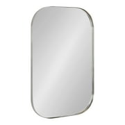 Kate and Laurel Rollo Decorative Framed Wall Mirror, Silver 20x30
