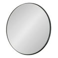 thumbnail image 1 of Kate and Laurel Rollo Modern Round Wall Mirror, 22 inch Diameter, Black, Beautiful Circular Mirror for Wall, 1 of 8