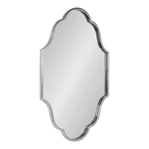 Kate and Laurel Rowla Framed Wall Mirror, Silver 23x37