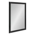 thumbnail image 1 of Kate and Laurel Scoop Framed Wall Mirror, 28 x 40, Black, Traditional Dark Large Mirror for Home Decor, 1 of 8