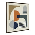 thumbnail image 1 of Kate and Laurel Sylvie Abstract Mid Century Framed Canvas Wall Art by Rachel Lee of My Dream Wall, 30x30 Brown, Simple Modern Abstract Wall Art, 1 of 6