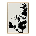 thumbnail image 1 of Kate and Laurel Sylvie BB Branch Framed Canvas Wall Art by Border Bloom, 23x33 Natural, Decorative Nature Shadow Art for Wall, 1 of 7