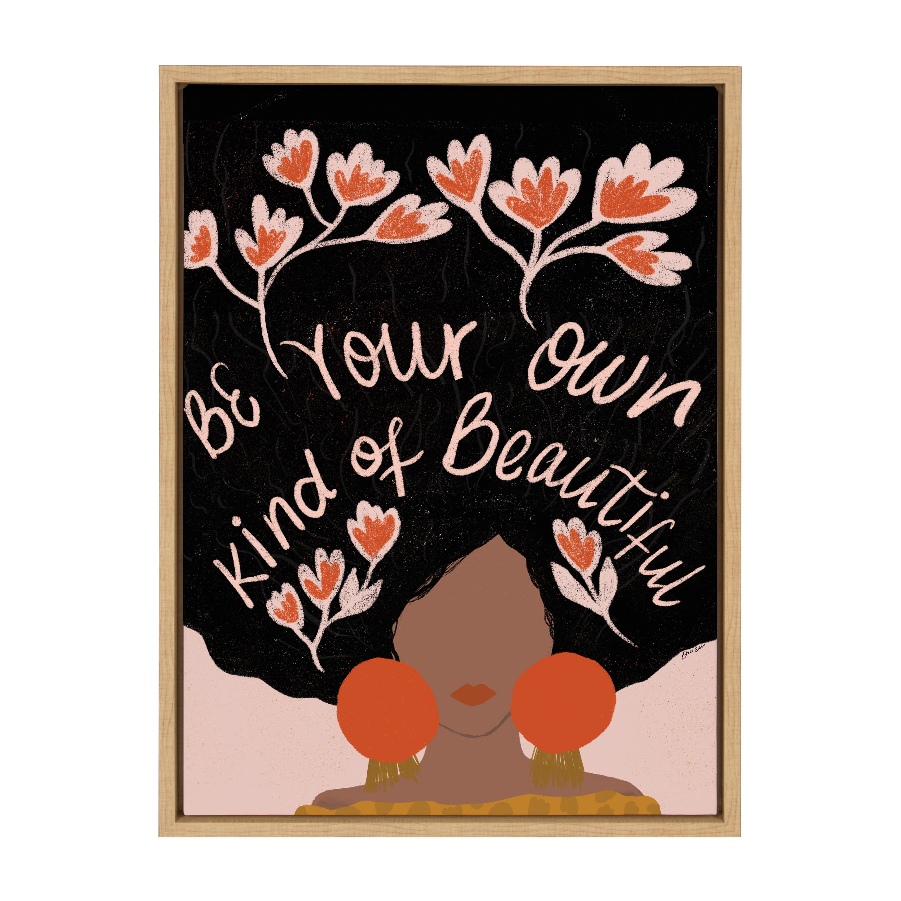 Be Your Own Kind of Beautiful Motivational Canvas Print