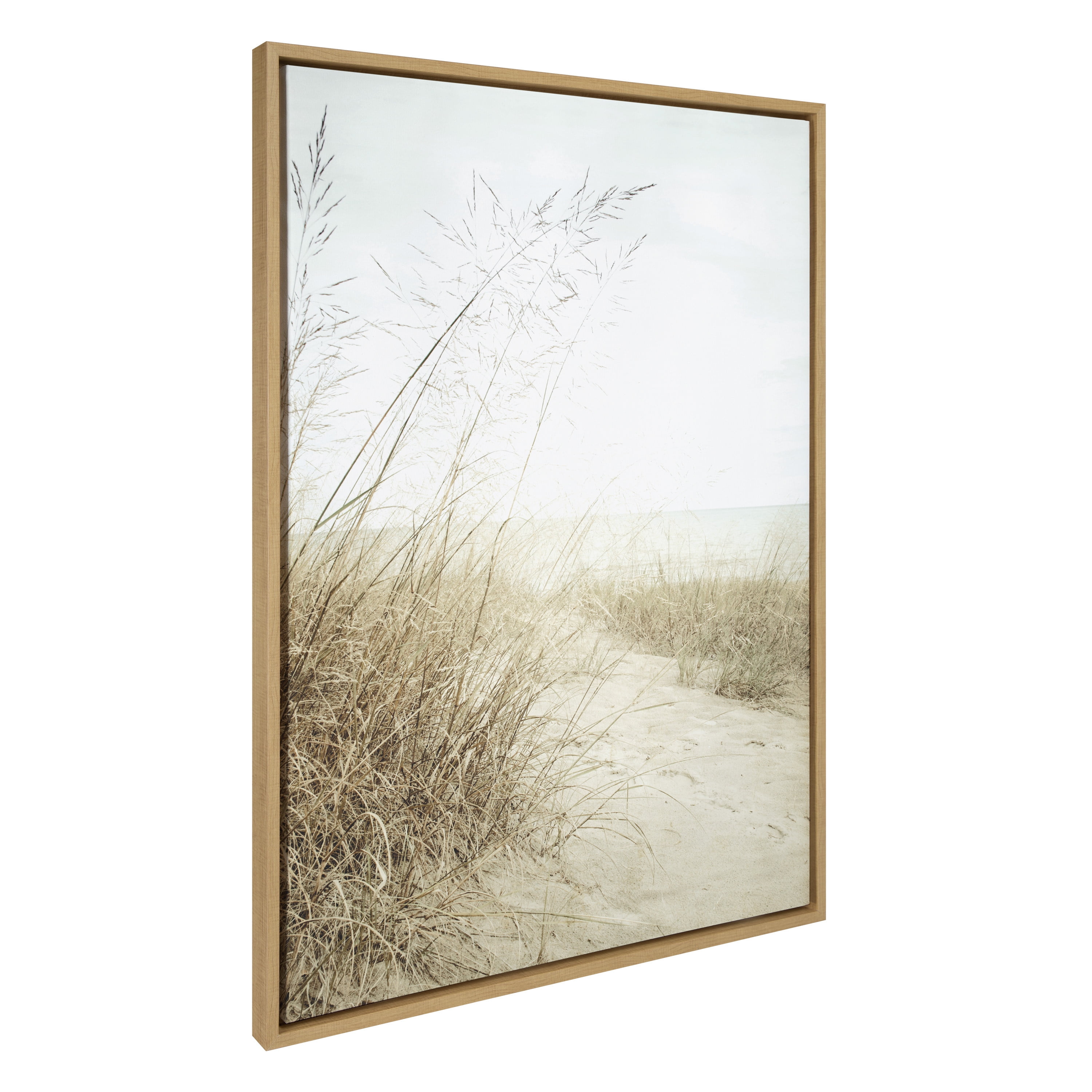 Natural Beach Grasses Coastal Landscape Canvas Print