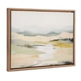thumbnail image 1 of Kate and Laurel Sylvie Beaded Tranquil Landscape I Vintage Framed Canvas Wall Art by Amy Lighthall, 18x24 Gold, Abstract Nature Painting Art for Wall, 1 of 7