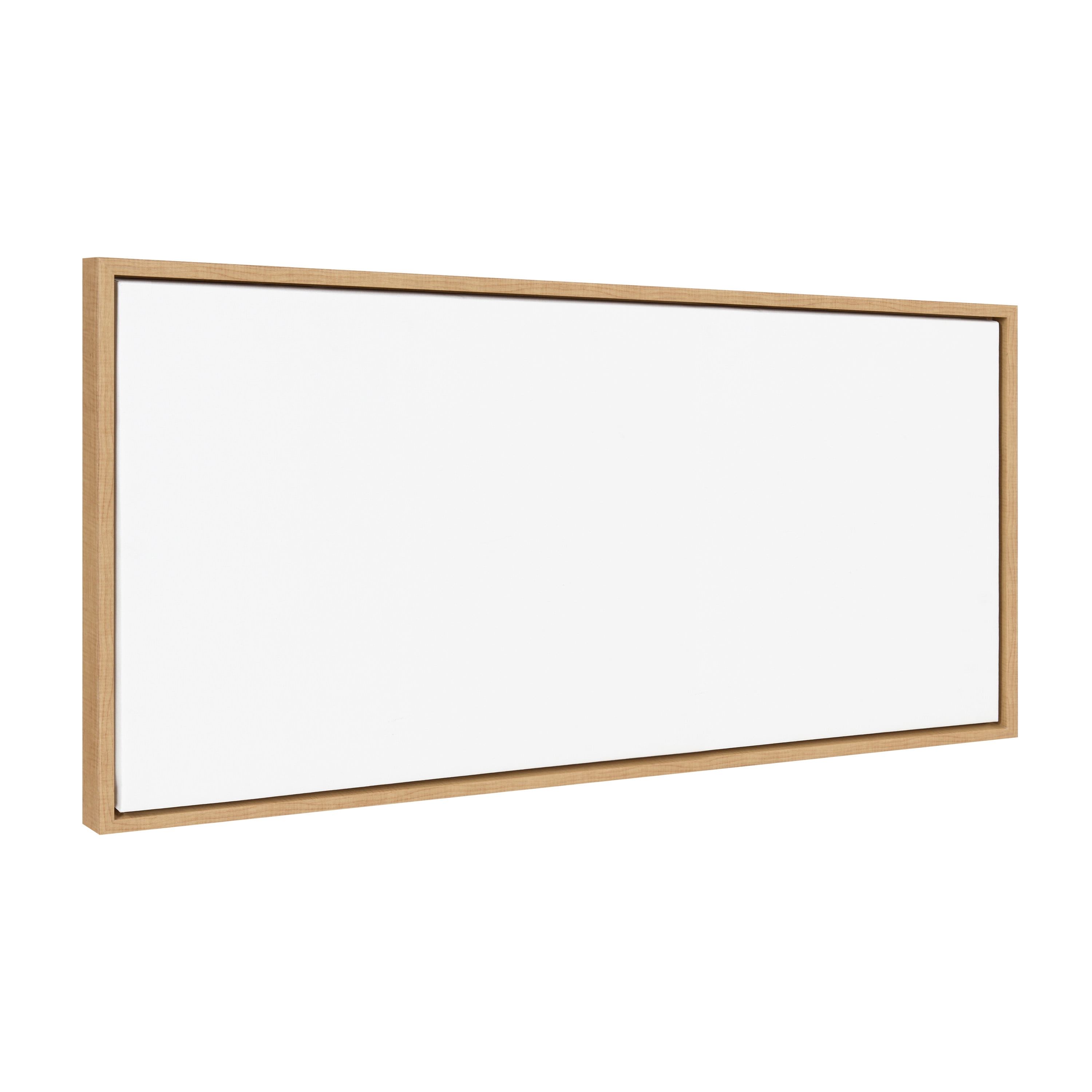 Natural Wood Framed Blank Canvas Wall Art, 18x40
