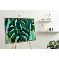 Kate and Laurel Sylvie Blank Framed Canvas Wall Art, 28x38 Natural, Modern Empty Canvas for Paint-Your-Own Art, Ready to Paint Premium Canvas Already Framed