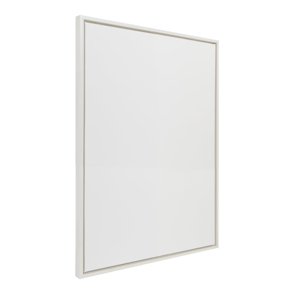 Kate and Laurel Sylvie Blank Framed Canvas Wall Art, 28x38 White, Modern Empty Canvas for Paint-Your-Own Art, Premium Canvas Already Framed