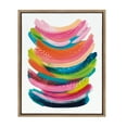 thumbnail image 1 of Kate and Laurel Sylvie Bright Abstract Framed Canvas Wall Art By Jessi Raulet Of EttaVee, 18x24 Gold, Decorative And Colorful Home Decor, 1 of 8