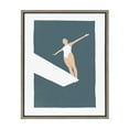 thumbnail image 1 of Kate and Laurel Sylvie Contemplation Framed Canvas Wall Art by Rocket Jack, 18x24 Gray, Modern Art for Wall, 1 of 8