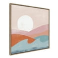 thumbnail image 1 of Kate and Laurel Sylvie Endless Summer Framed Canvas Wall Art by Kate Aurelia Holloway, 30x30 Gold, Nature Skyline Sunny Ocean Art for Wall, 1 of 7
