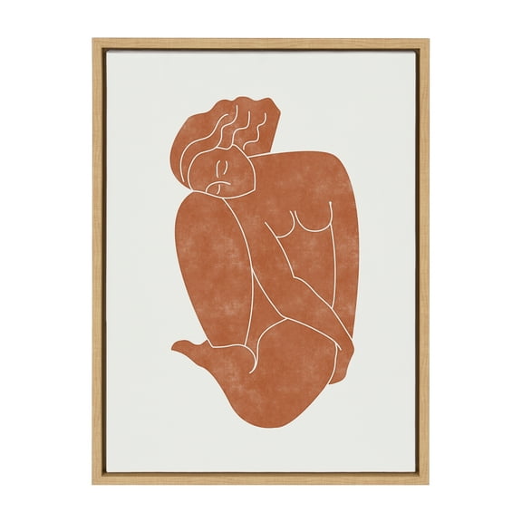 Kate and Laurel Sylvie Figurine Framed Canvas Art Print, 18" x 24", by Alexander Ginzburg