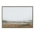 thumbnail image 1 of Kate and Laurel Sylvie Fogged Landscape Framed Canvas Wall Art by Alicia Abla, 23x33 Gray, Decorative Landscape Art Print for Wall, 1 of 8