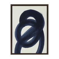 Kate and Laurel Sylvie Japandi 18 Framed Canvas Wall Art by Rocket Jack, 18x24 Brown, Decorative Abstract Art Print for Wall