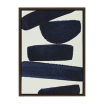 Kate and Laurel Sylvie Japandi 26 Framed Canvas Wall Art by Rocket Jack, 18x24 Brown, Abstract Art Print for Wall