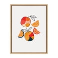 thumbnail image 1 of Kate and Laurel Sylvie Juicy Citrus Framed Canvas Wall Art by Oris Eddu, 18x24 Natural, Decorative Fruit Kitchen Art for Wall, 1 of 6