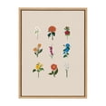 thumbnail image 1 of Kate and Laurel Sylvie Language of Flowers Framed Canvas Wall Art by Oris Eddu, 18x24 Natural, Decorative Floral Art Print for Wall, 1 of 6