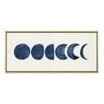thumbnail image 1 of Kate and Laurel Sylvie Linear Moon Phases Framed Canvas Wall Art by Teju Reval of Snazzyhues 18x40 Gold Decorative Moon Art for Wall, 1 of 10