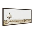 thumbnail image 1 of Kate and Laurel Sylvie Lone Joshua Tree Framed Canvas Wall Art by Amy Peterson Art Studio, 18x40 Brown, Nature Landscape Art Wall Décor, 1 of 6