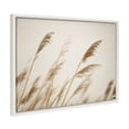 thumbnail image 1 of Kate and Laurel Sylvie Marsh Grass No 8 Framed Canvas Wall Art by Crystal Lynn Collins, 18x24 White, Rustic Grassy Natural Landscape Art for Wall, 1 of 7