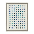 thumbnail image 1 of Kate and Laurel Sylvie Meditation 5 Framed Canvas Wall Art by Kelly Knaga, 18x24 Gray, Decorative Modern Blue Art Print for Wall, 1 of 6