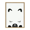 thumbnail image 1 of Kate and Laurel Sylvie Modern Baby Bear Framed Canvas Wall Art by Rachel Lee of My Dream Wall, 18x24 Natural, Minimalist Baby Animal Art for Wall, 1 of 7