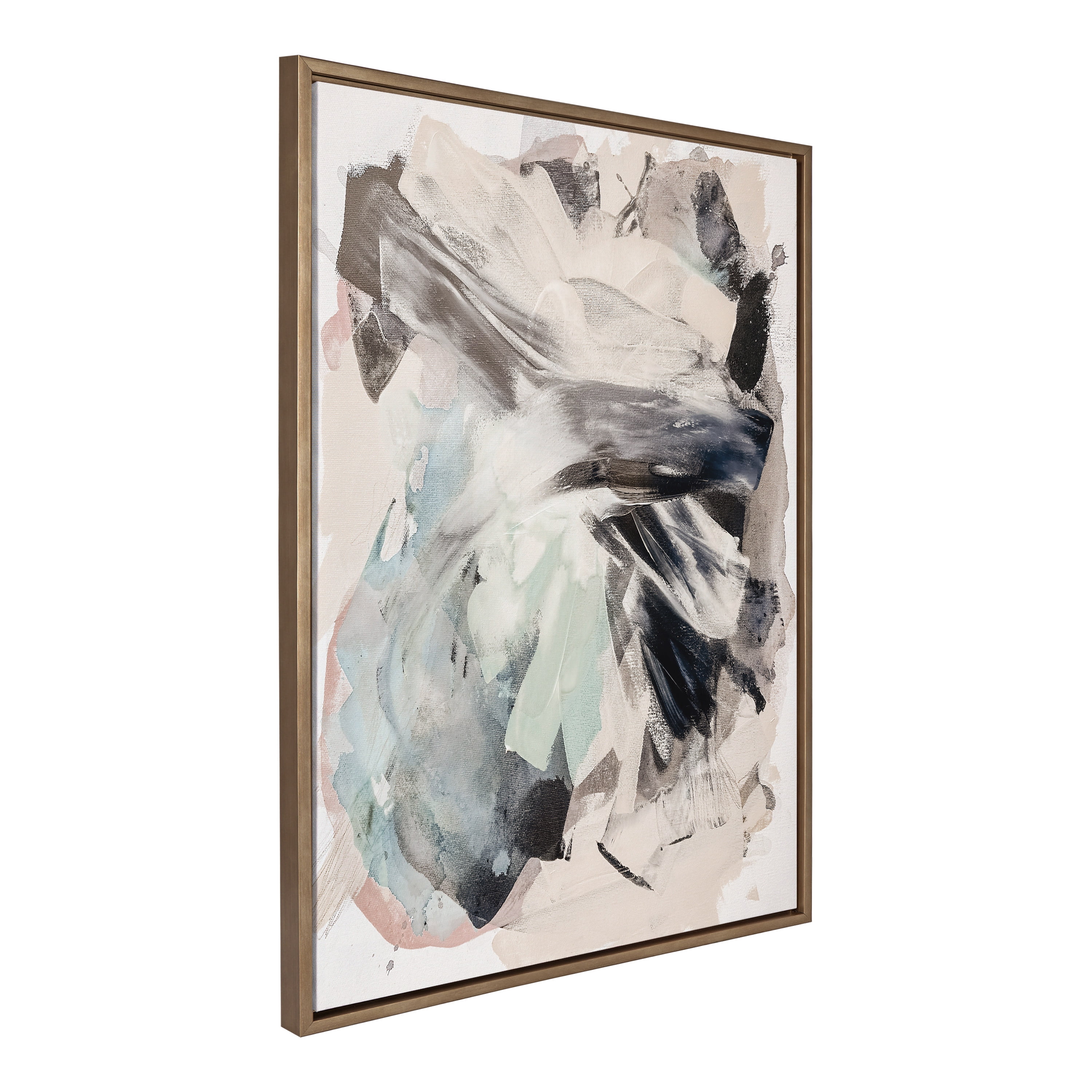 Kate and Laurel Sylvie Painted Flow II Framed Canvas Wall Art by Amy ...