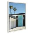thumbnail image 1 of Kate and Laurel Sylvie Palm Springs King Framed Canvas Wall Art by Rachel Bolgov, 18x24 White, Coastal Palm Tree Photography Wall Art, 1 of 6