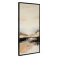 thumbnail image 1 of Kate and Laurel Sylvie Peaceful Landscape II Framed Canvas Wall Art by Amy Lighthall, 18x40 Black, Modern Abstract Landscape Art for Wall, 1 of 7