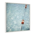 thumbnail image 1 of Kate and Laurel Sylvie Ropes Framed Canvas Wall Art by Alicia Bock, 22x22 White, Public Pool Photography Art for Wall, 1 of 6