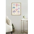 thumbnail image 1 of Kate and Laurel Sylvie Seashell Bows Framed Canvas Wall Art by Honey Island Studio, 18x24 Natural, Cute Coastal Beach Art for Wall, 1 of 7