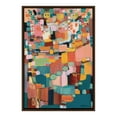 thumbnail image 1 of Kate and Laurel Sylvie Sunset Fiesta Framed Canvas Wall Art by Leah Nadeau, 23x33 Brown, Decorative Abstract Art Print for Wall, 1 of 8