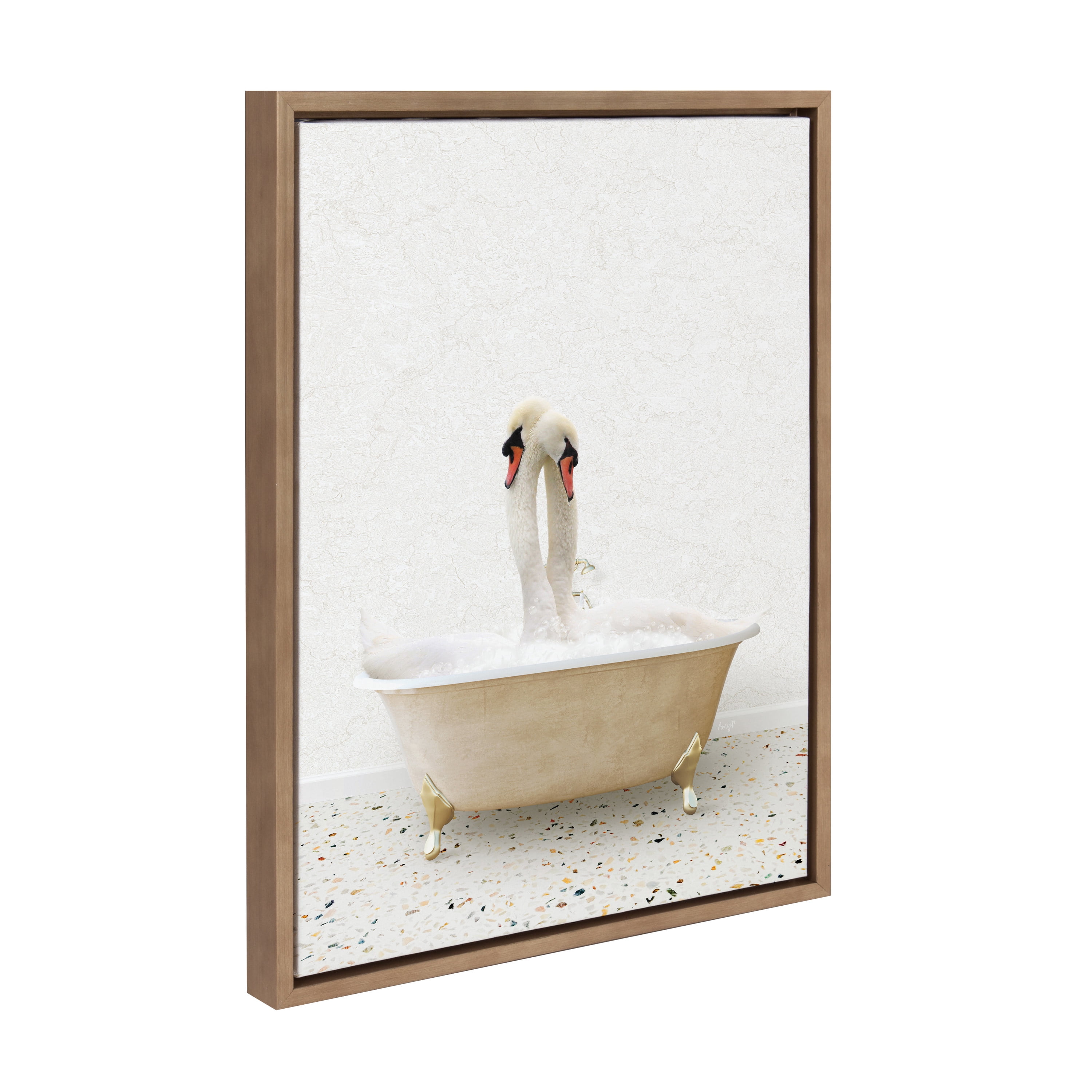 Kate And Laurel Quadro Su Tela Lone Joshua Tree - 100x45 Cm, Cornice Naturale, Amy Peterson