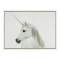thumbnail image 1 of Kate and Laurel Sylvie Unicorn Color Framed Canvas Wall Art by Simon Te of Tai Prints, 18x24 White, Magical Animal Art for Wall, 1 of 6