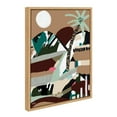 thumbnail image 1 of Kate and Laurel Sylvie Warm Offbeat Framed Canvas Wall Art by Inkheart Designs, 18x24 Natural, Modern Abstract Palm Tree Wall Decor, 1 of 6