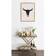 thumbnail image 1 of Kate and Laurel Sylvie Western Skull Framed Canvas Wall Art by Honey Island Studio, 18x24 Bright Gold, Western Cowboy Art for Wall, 1 of 7