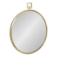 thumbnail image 1 of Kate and Laurel Tabb Round Framed Mirror, Gold 24x28, 1 of 9