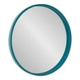 thumbnail image 1 of Kate and Laurel Travis Mid-Century Round Wall Mirror, 25.6 inch Diameter, Teal, Modern Accent Mirror, 1 of 6