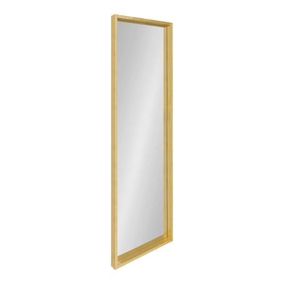 Kate and Laurel Travis Modern Wall Mirror, 16 x 48, Gold, Transitional Rectangle Mirror for Wall