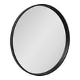thumbnail image 1 of Kate and Laurel Travis Round Wood Wall Mirror, 31.5" Diameter, Black, Modern Wall Décor Accent, 1 of 6