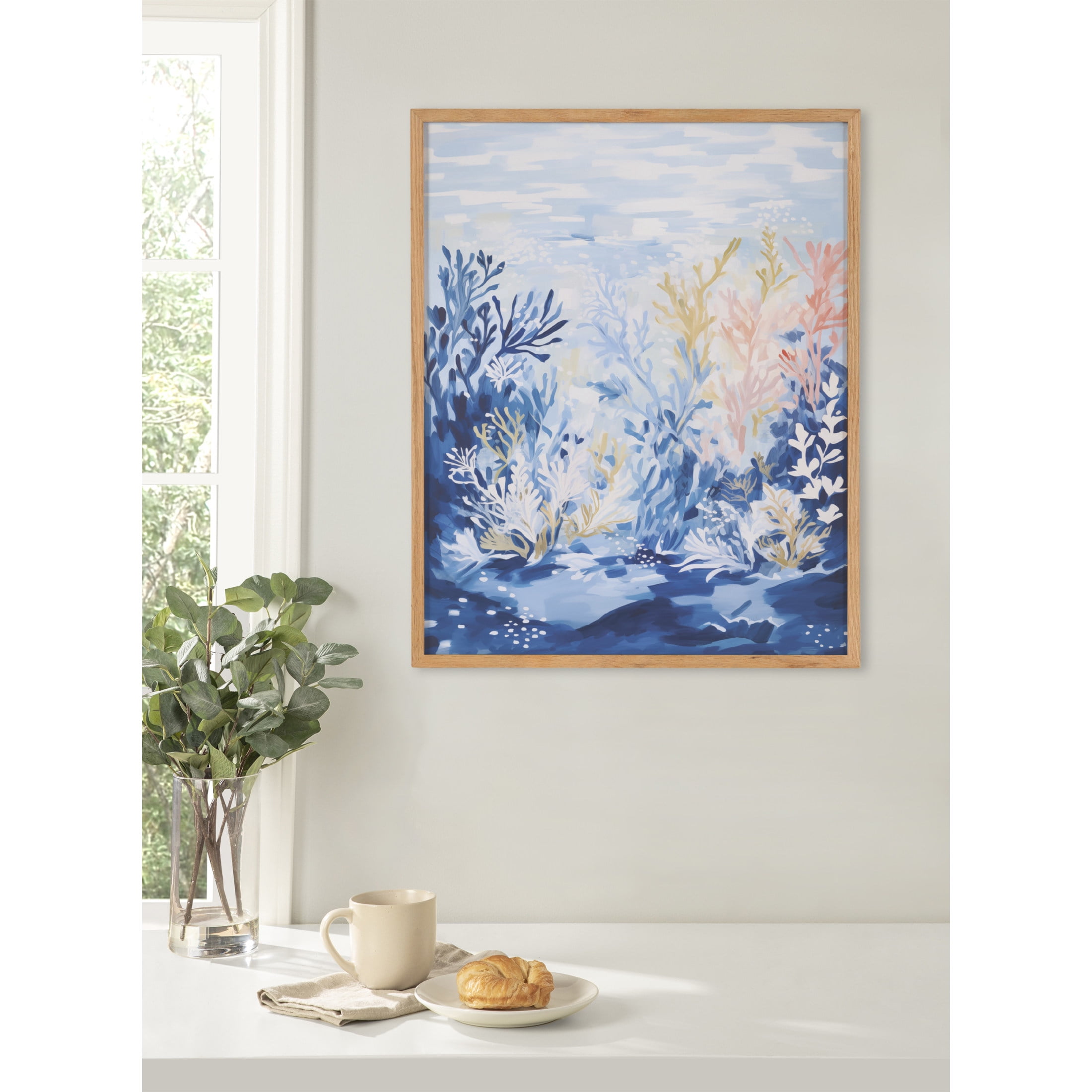 Natural Framed Underwater Ocean Landscape Print, 16x20