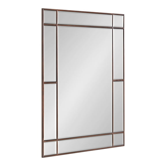 Kate and Laurel Westgate Transitional Wall Mirror, 20 x 30, Bronze, Sophisticated Rectangle Mirror for Wall Decor