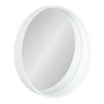 thumbnail image 1 of Kate and Laurel Wheeler Graduated Round Mirror, 24" Diameter, White, Chic Modern Wall Accent with Raised Profile, 1 of 7