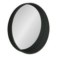 thumbnail image 1 of Kate and Laurel Wheeler Round Framed Wall Mirror, Black 24" Diameter, 1 of 6