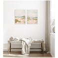 thumbnail image 1 of Kate and Laurel White Tranquil Landscape 2 Piece Framed Canvas Wall Art Set by Amy Lighthall, Sylvie Beaded White Coastal, Beach Art for Wall Decor, 1 of 8