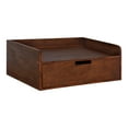 thumbnail image 1 of Kate and Laurel Wood Floating Shelf, 18" x 12", Walnut Brown, 1 of 7