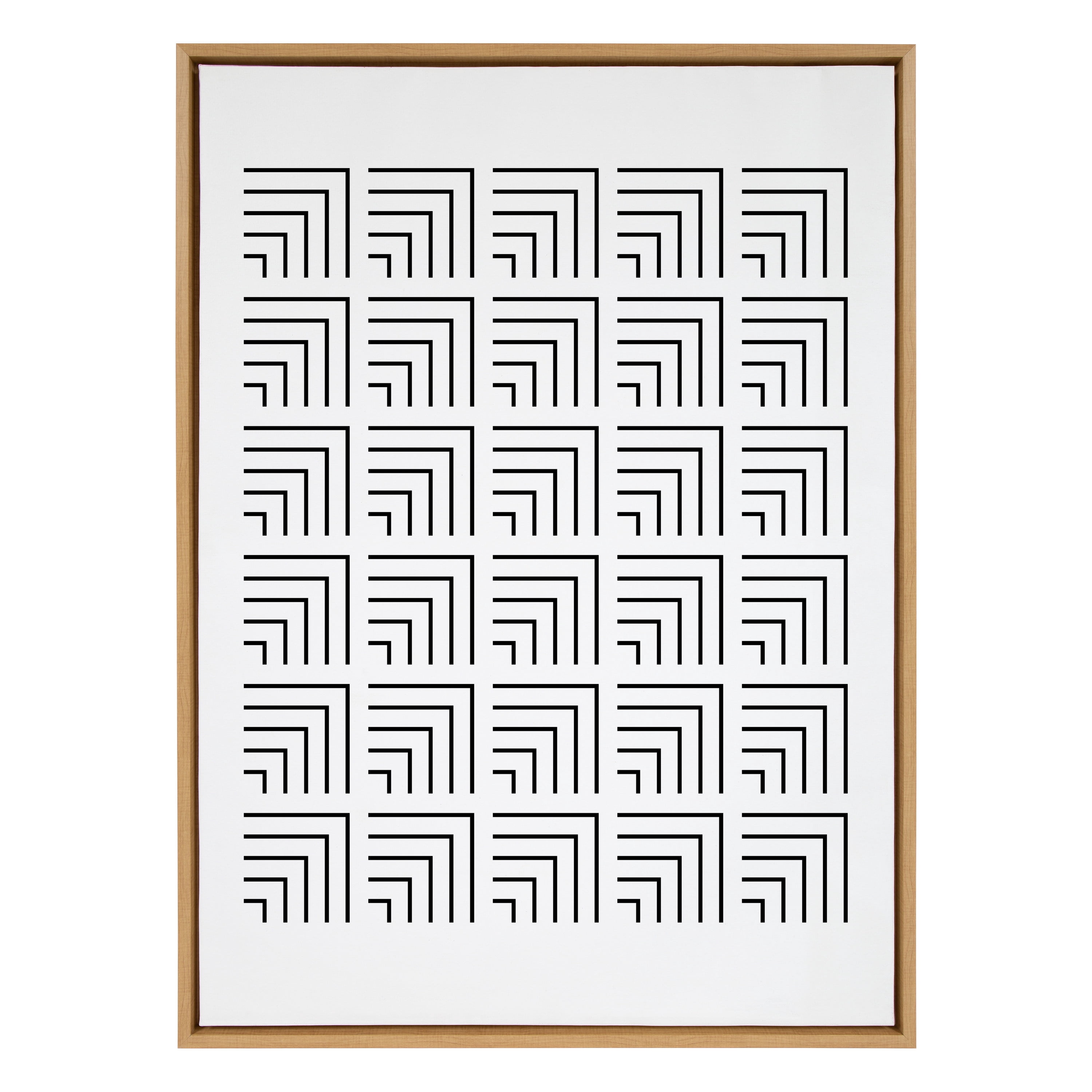 Kate and Laurel Words, Black Framed Canvas Art Print, 28x38