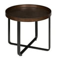 thumbnail image 1 of Kate and Laurel Zabel Round Metal End Table, Bronze and Black, 1 of 5