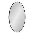 thumbnail image 1 of Kate and Laurel Zayda Oval Framed Wall Mirror, 24 x 36, Black, Metal Minimalist Oval Mirror with Rounded Curves, 1 of 8