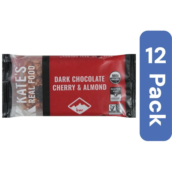 Kate's Real Food Bar Dark Chocolate Cherry Almond 2.2 oz (Pack Of 12)